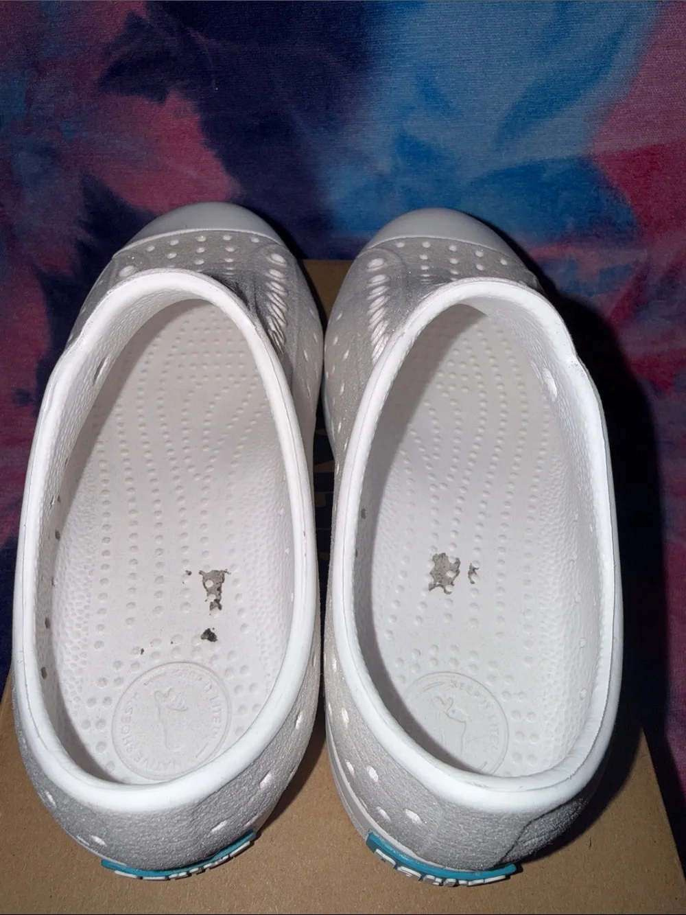 Native Jefferson Slip-On Sneakers in Sparkle shell white bling c13